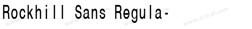 Rockhill Sans Regula字体转换 Rockhill Sans Regula字体转换